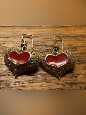 Laurel Burch Heart Earrings
